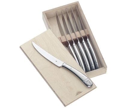 Steakkniv stor 6 st. blank stål 23 cm