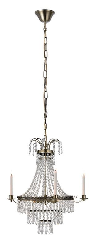 Marielund Taklampa 3 Ljus Antik