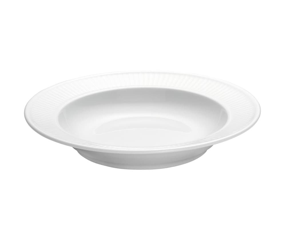 Plissé Djup Tallrik Ø 22 cm Vit