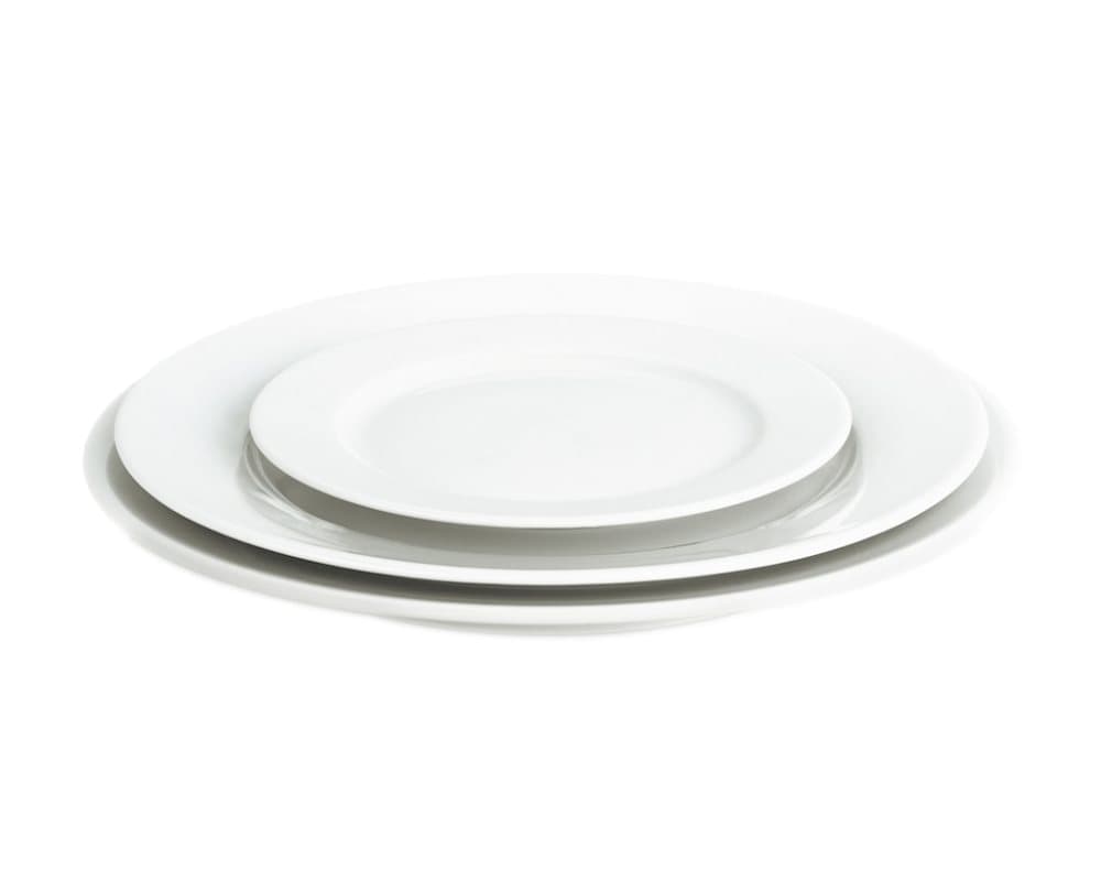 Sancerre tallerken flad hvid, Ø 17 cm