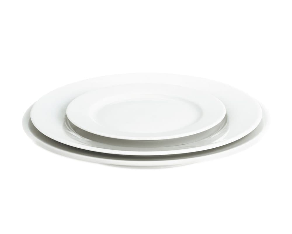 Sancerre tallerken flad hvid, Ø 28 cm