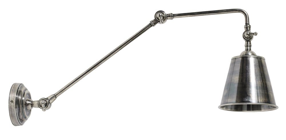 Antique silver Vägglampa