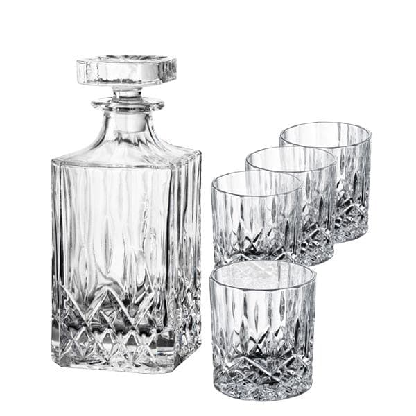 Harvey Whiskykaraffel samt 4 Whiskyglas