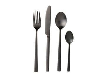 Bestick 16del svart satin