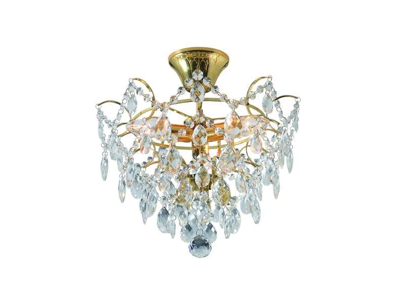 Rosendal Plafond Kristall & Guld