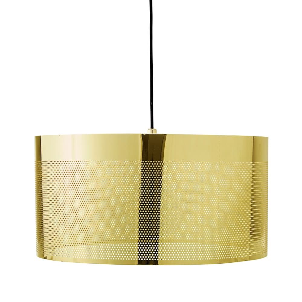 Pendellampelampe Guld Metal 40x20cm