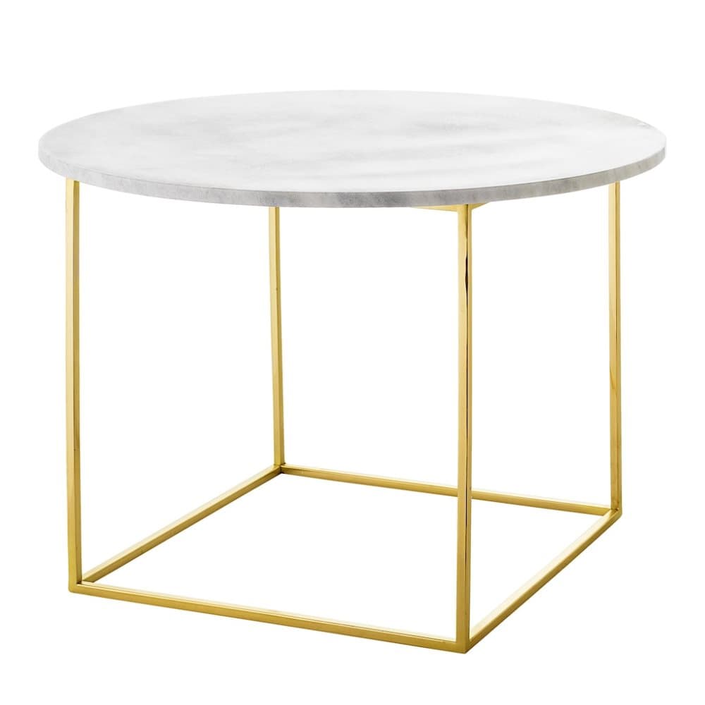 Eva Sofabord Jern/Marmor 60cm