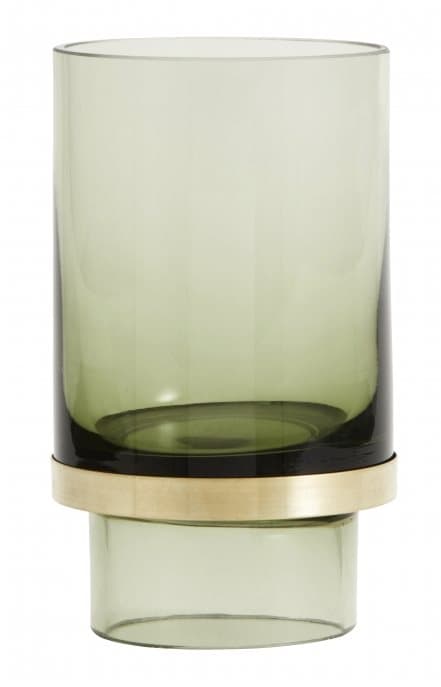 Ljushållare/Vas Glas - Transparent green