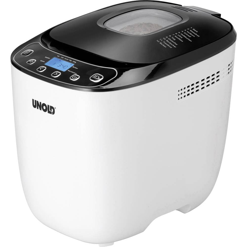 Unold 68010 Brödbakmaskin Vit, Svart