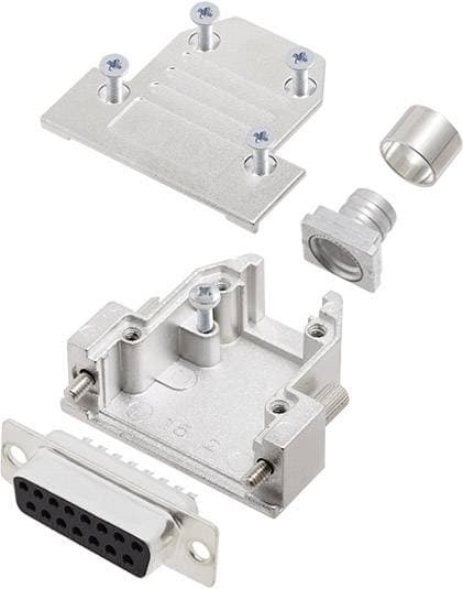 encitech DCRP15-DMS-CF65-CS80-K 6355-0881-32 D-Sub honkontakt set 180 Antal poler: 15 Lödhona 1 st