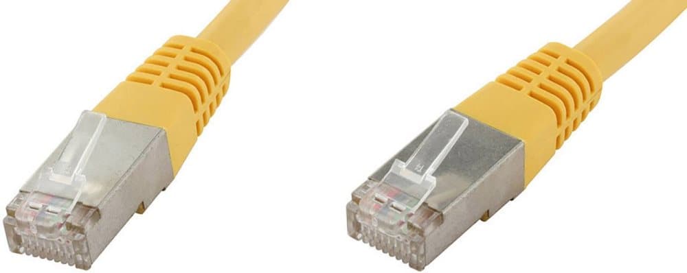 econ connect RJ45 Nätverkkabel, Patchkabel CAT 6 S/FTP 20.00 m Gul Parskärmad