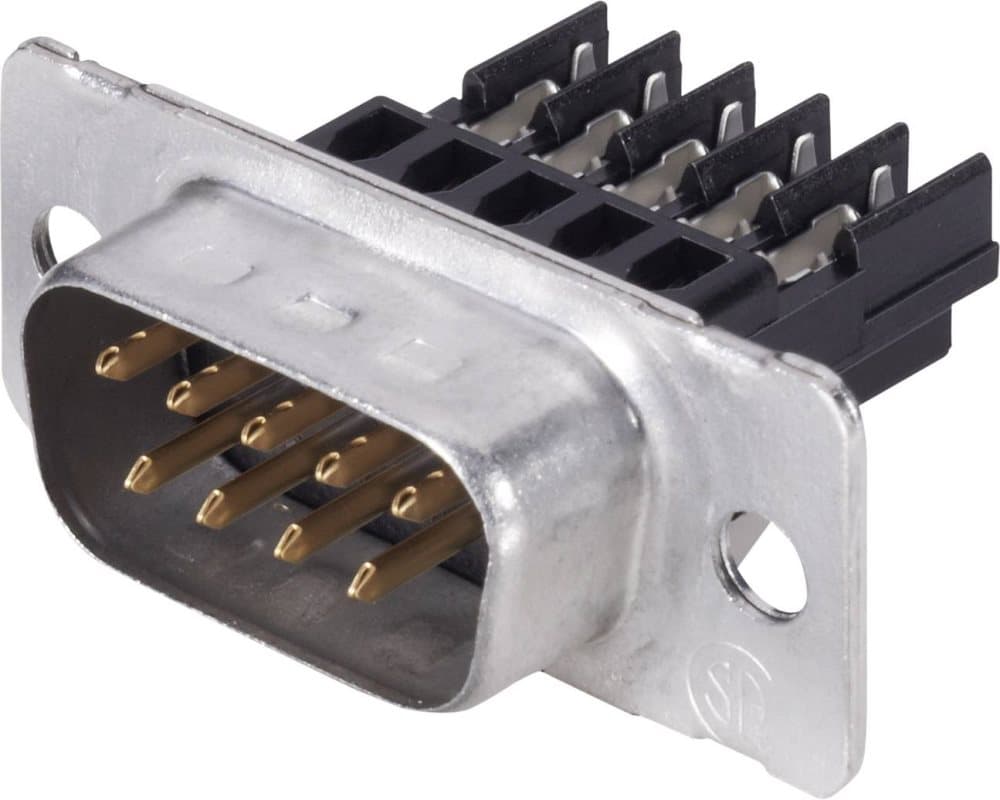 TE Connectivity AMPLIMITE HD-20 (HDE-20) 1-745494-5 D-Sub stiftlist Antal poler: 15 IDC, Crimp 1 st