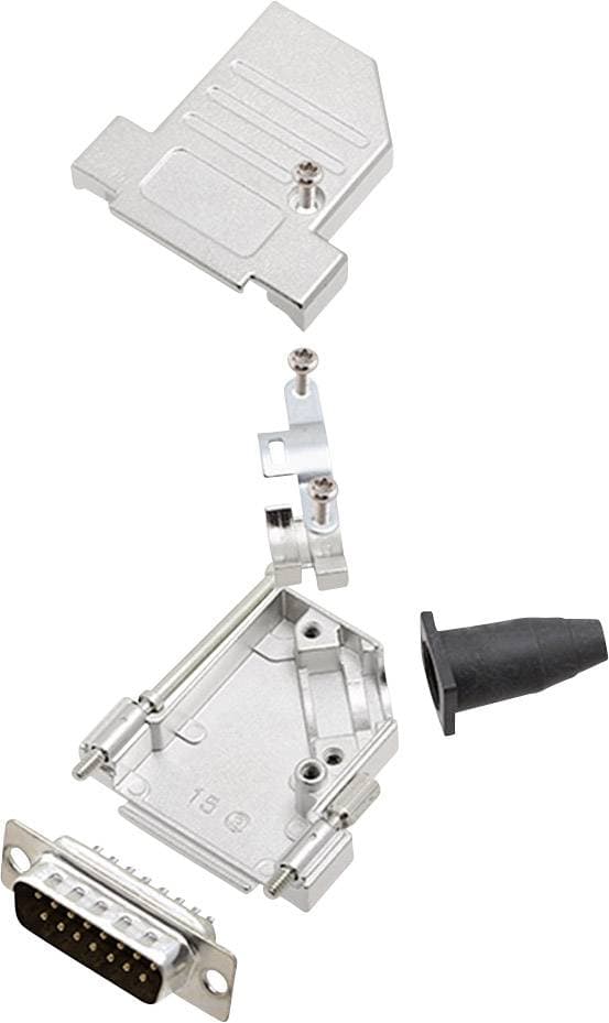 encitech DTSL15-S-JSRG+DBP-K 6355-0042-02 D-Sub stiftlist set 45 Antal poler: 15 Lödhona 1 set