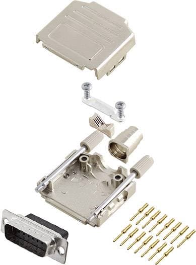 encitech DPPK15-M-DBCP-K 6355-0052-02 D-Sub stiftlist set 180 Antal poler: 15 Crimp 1 st