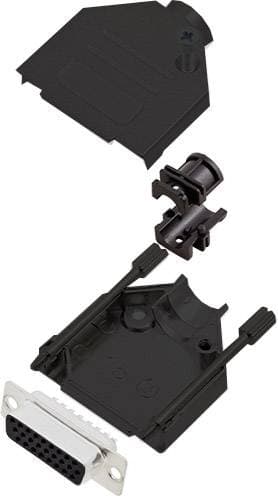 encitech DTZK15-BK-HDS26-K 6355-0102-12 D-Sub honkontakt set 180 Antal poler: 26 Lödhona 1 st