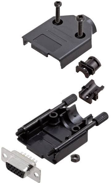 Amphenol L17DTPK-P-25+L77HDB44S D-Sub honkontakt set 180 Antal poler: 44 Lödhona 1 st