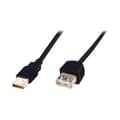 Miniatyrbild 3 av 4: Digitus USB-kabel USB 2.0 USB-A kontakt, USB-A uttag 3.00 m Svart AK-300202-030-S