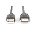 Miniatyrbild 2 av 4: Digitus USB-kabel USB 2.0 USB-A kontakt, USB-A uttag 3.00 m Svart AK-300202-030-S