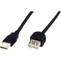 Miniatyrbild 1 av 4: Digitus USB-kabel USB 2.0 USB-A kontakt, USB-A uttag 3.00 m Svart AK-300202-030-S