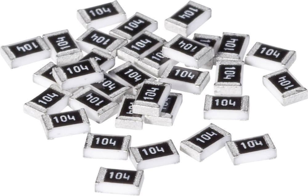 TRU COMPONENTS Tjockfilmsmotstånd 150 kOhm SMD 0402 0.063 W 1 % 100 ppm/C 10000 st Tape on Full reel