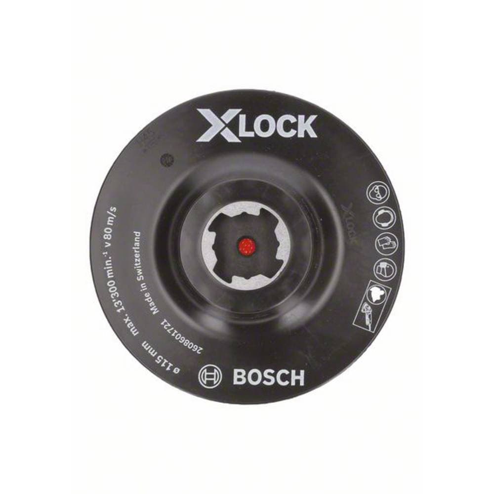 X-lock stödplatta, med kardborrband 115 mm Bosch Accessories 2608601721 N/A