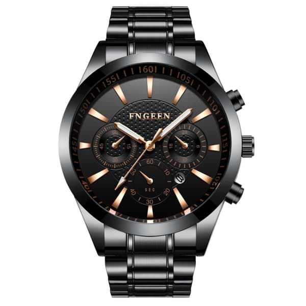 FNGEEN Armbandsur Steel Svart/Svart