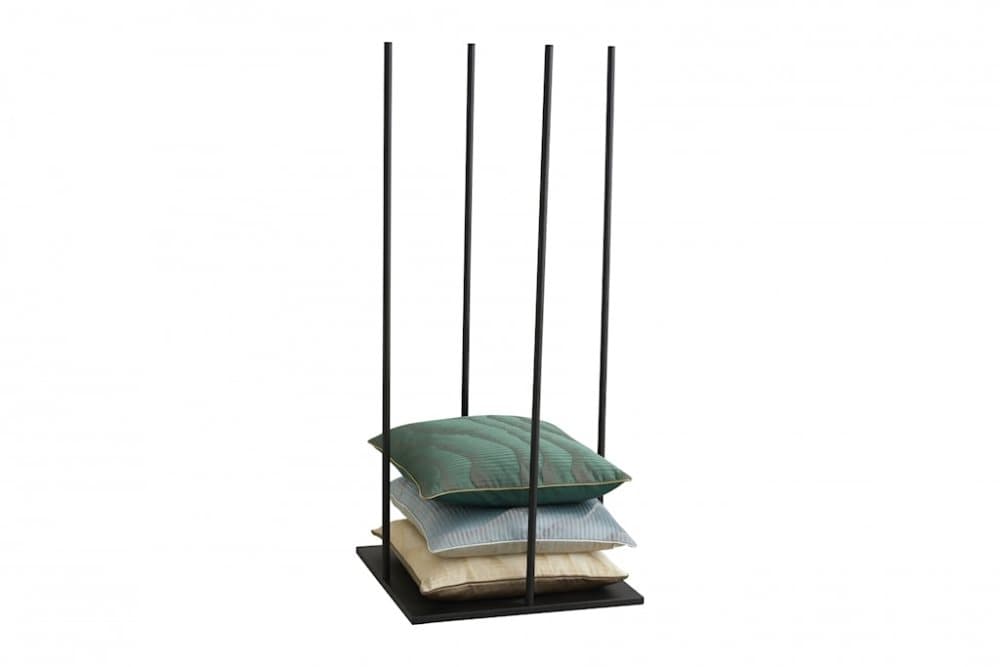 IRON Kuddförvaring Svart Järn 110cm