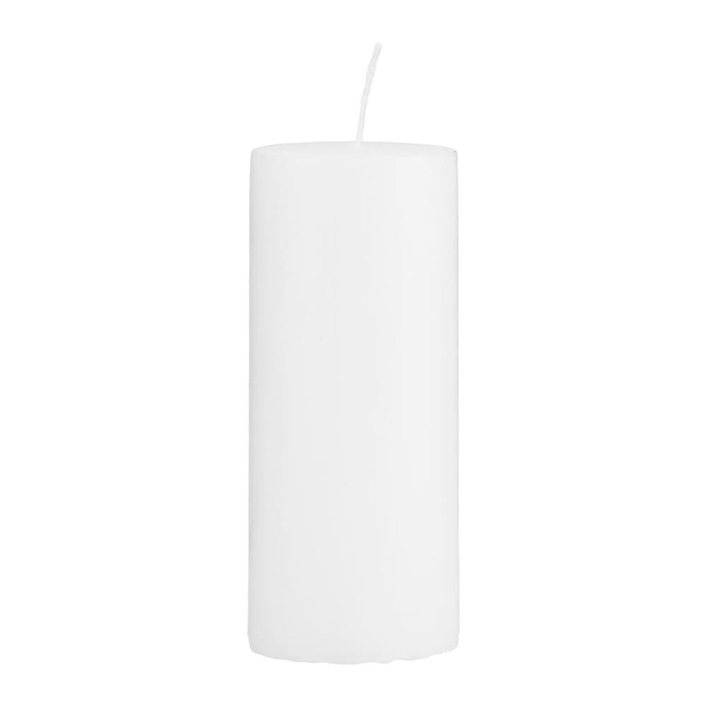 Candle, White, 6x15 cm, Burning time 45 hours