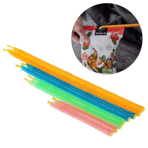 Magisk Förslutningssticka 8-pack - Påsförslutare istället för påsklämma