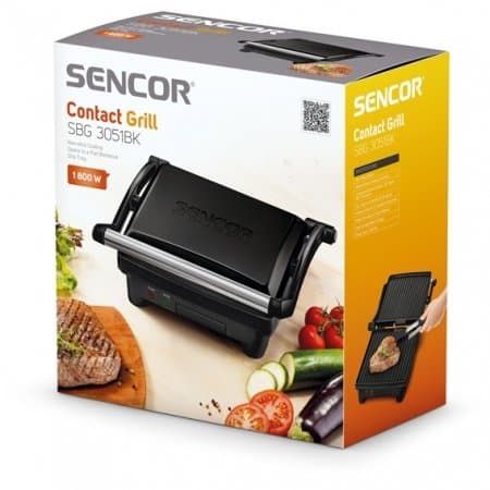 Sencor Smörgåsgrill/kontaktgrill 3 lägen, svart
