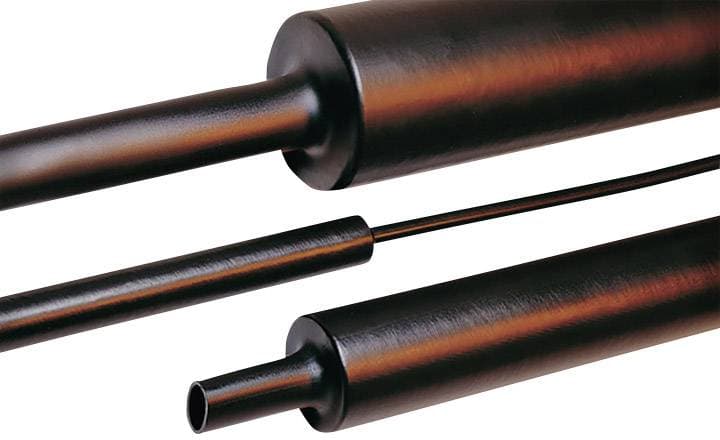 HellermannTyton 323-10400 Krympslang utan lim Svart 40 mm Krympförhållande:4:1 1 m