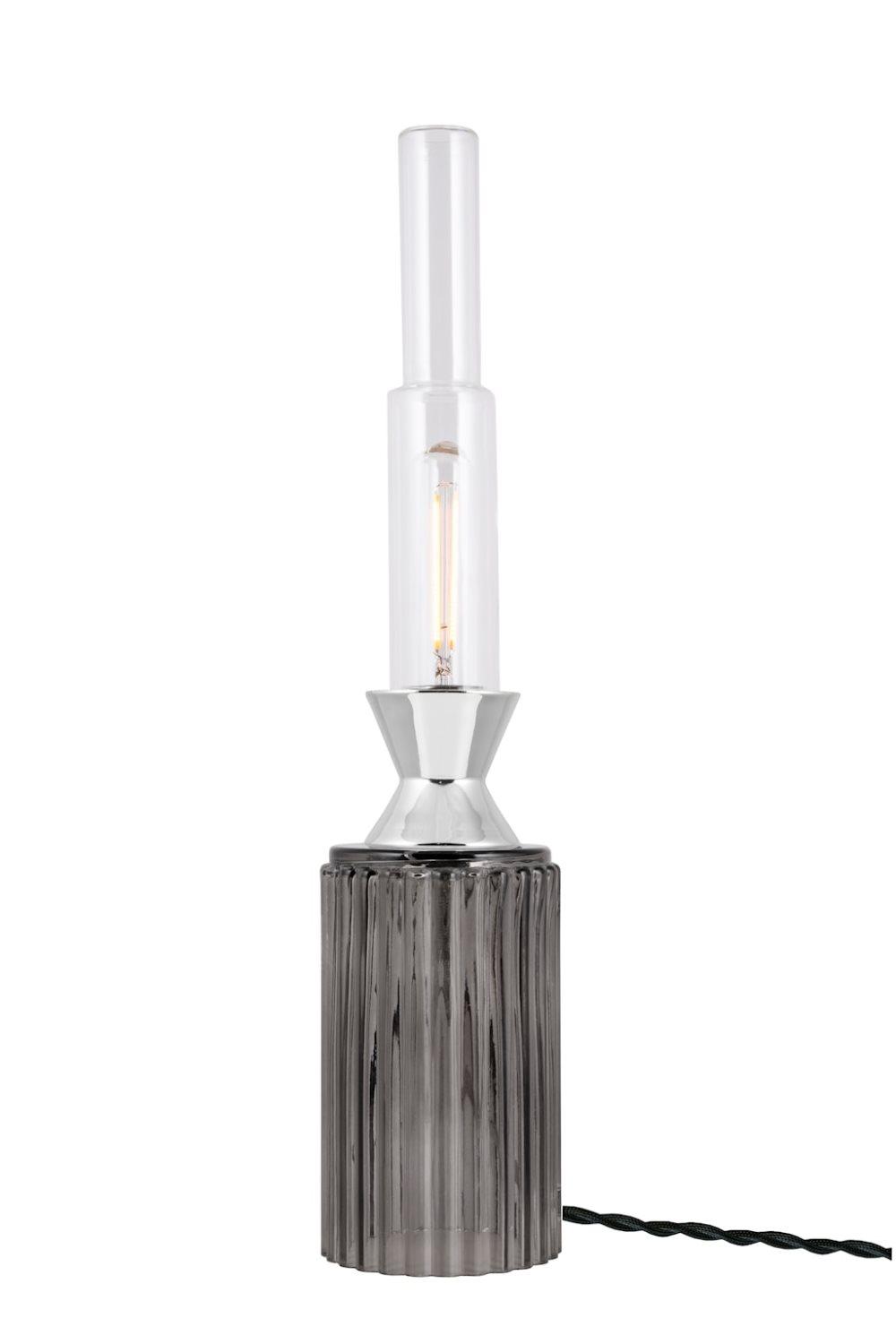 Bordslampa Ester Rök/Krom