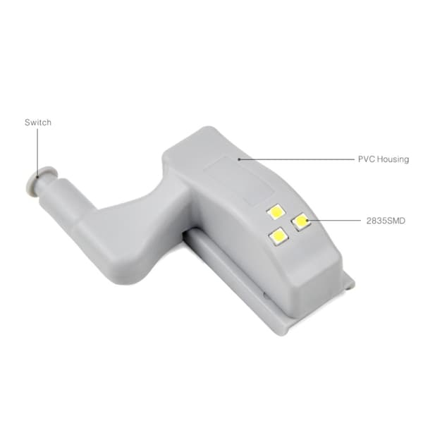 Sensor LED-skåpbelysning/ garderobslampa dörr - 10-pack