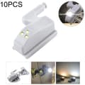 Miniatyrbild 1 av 10: Sensor LED-skåpbelysning/ garderobslampa dörr - 10-pack