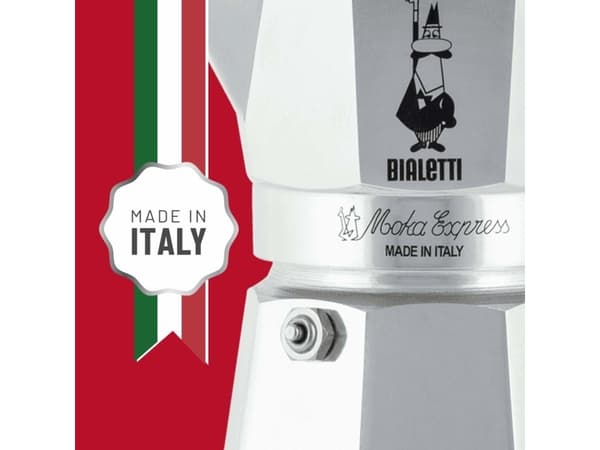 Bialetti Moka Express, 330ml, Sølv, 6 kopper, Aluminium
