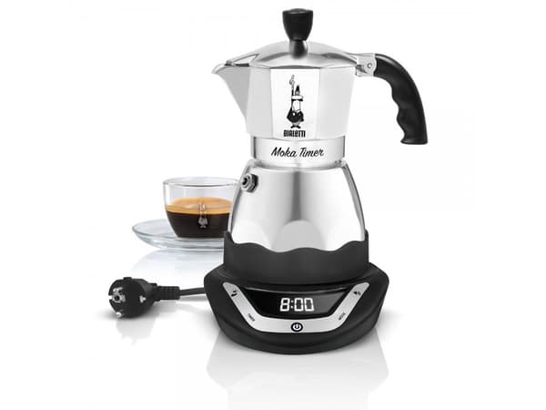 Bialetti Moka Timer - Elektrisk kaffebryggare - 6 koppar