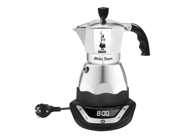 Bialetti Moka Timer - Elektrisk kaffebryggare - 6 koppar