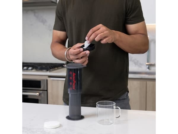 AeroPress 81R24, Kuppi, Uudelleenkäytettävä kahvisuodatin, Paperi, Valkoinen, 350 kpl