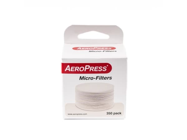 AeroPress 81R24, Kuppi, Uudelleenkäytettävä kahvisuodatin, Paperi, Valkoinen, 350 kpl