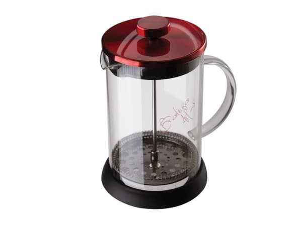 Berlinger Haus BH/1496, Pressopannu, 0,35 L, Burgundi, Läpinäkyvä, Lasi, Silikoni, Ruostumaton teräs, 1 kpl