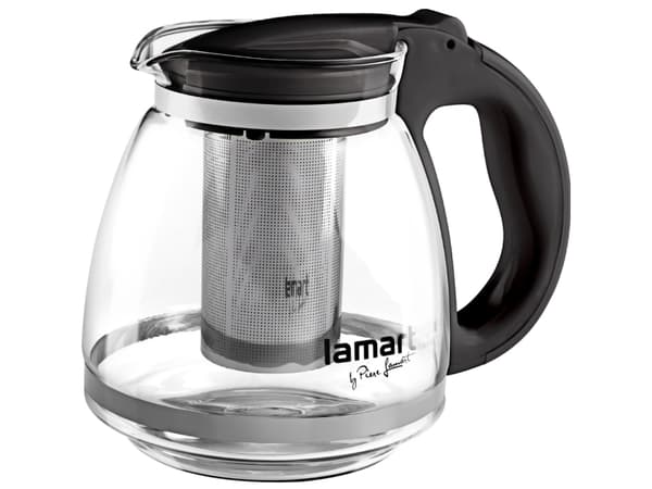 Lamart LT7027, Tee, Musta, Läpinäkyvä, Lasi, Muovi, 13 cm, 155 mm, 1 kpl
