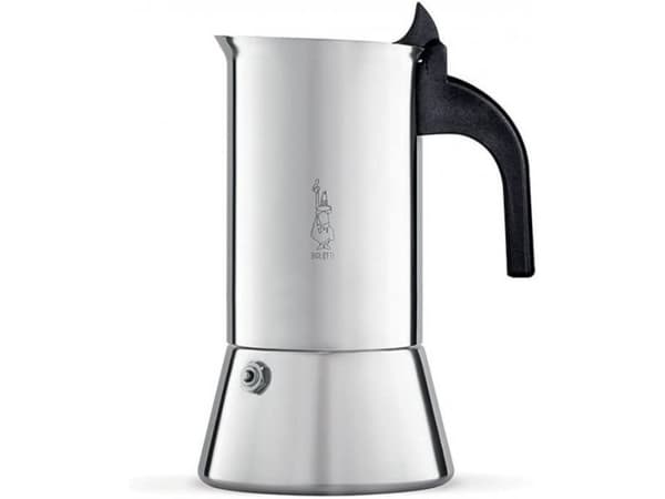 Bialetti Venus box, Mokkapannu, 0,2 L, Hopea, Ruostumaton teräs, 4 kuppia, Muovi