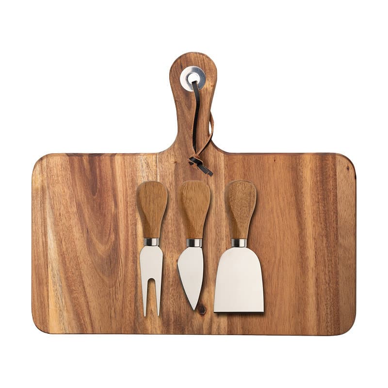 Dorre Ostbricka med Handtag i Akacia 29cm