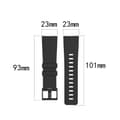 Miniatyrbild 2 av 2: Silikonband till  Fitbit Versa / Versa 2 / Versa Lite - Svart S