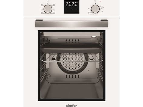 Piekarnik Simfer | Oven | 4207BERBB | 47 L | Multifunctional | Manual | Pop-up knobs | Width 45 cm | White