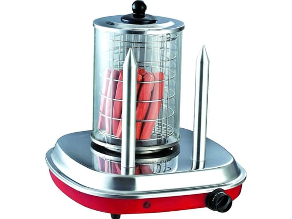 Guzzanti GZ 460, Hot dog dampkoker, Rustfritt stål, Rød, Rustfritt stål, 420 W, 335 mm, 297 mm
