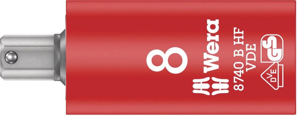 Wera 05004903001 Hylsnyckel-bitsinsats 8 mm 1 st 3/8