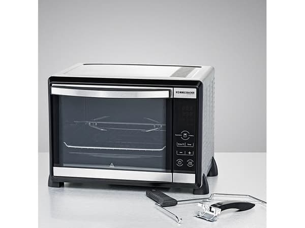 Rommelsbacher BGE 1580/E, 30 L, Musta, Ruostumaton teräs, Kosketus, 80 - 230 °C, Ruostumaton teräs, 120 min