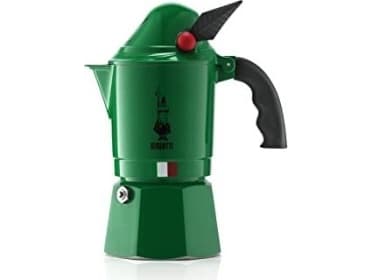 Bialetti Moka Break Alpina, Mokkapannu, Vihreä, Alumiini, 3 kuppia, 140 mm, 90 mm