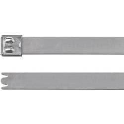 HellermannTyton 111-01304 MBT33UH-SS316-ML Buntband Silver Med kullås, UV-stabiliserad 1 st